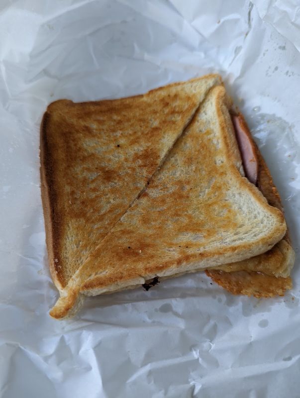 Ham and cheese toastie